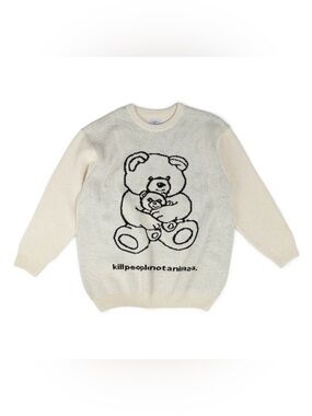 FUCT Bear Knitted Sweater Cream Size Large - NEW